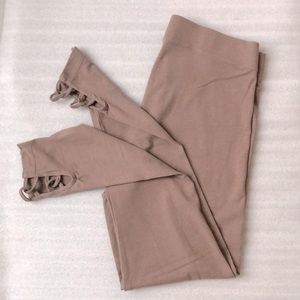 Old Navy Leggings Lattice Ankle Cutout Size Medium